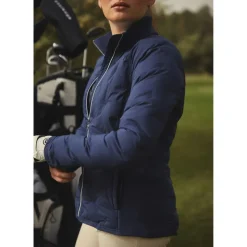 Padded Windbreaker Jakke Dame Navy
