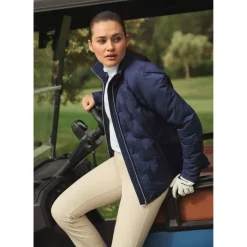 Padded Windbreaker Jakke Dame Navy
