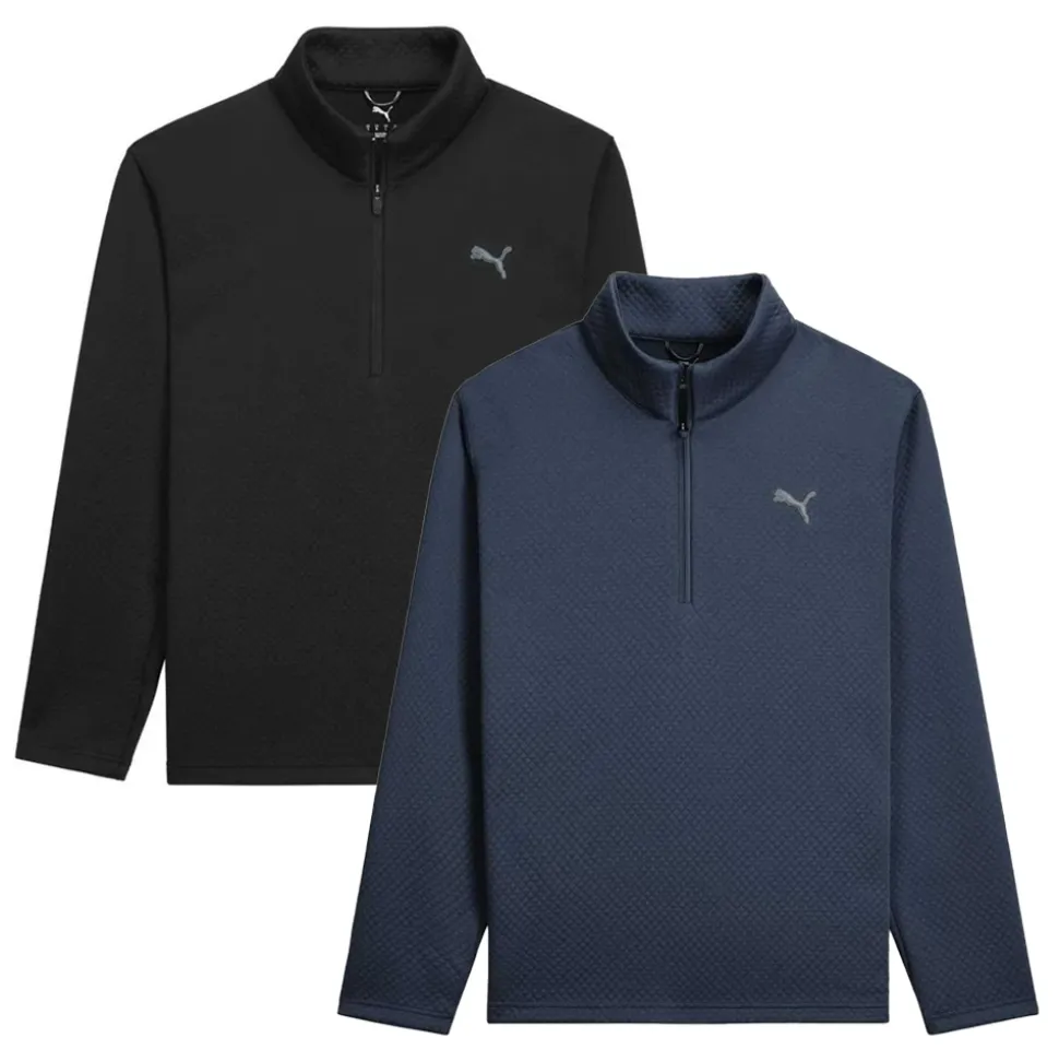 Pebble 1/4 Zip Genser Herre 2 Pack Svart/Navy