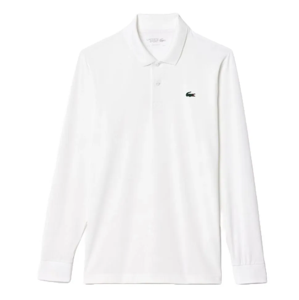 Performance Longsleeve Pique Herre Hvit
