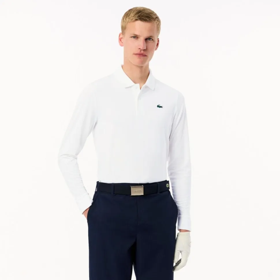 Performance Longsleeve Pique Herre Hvit