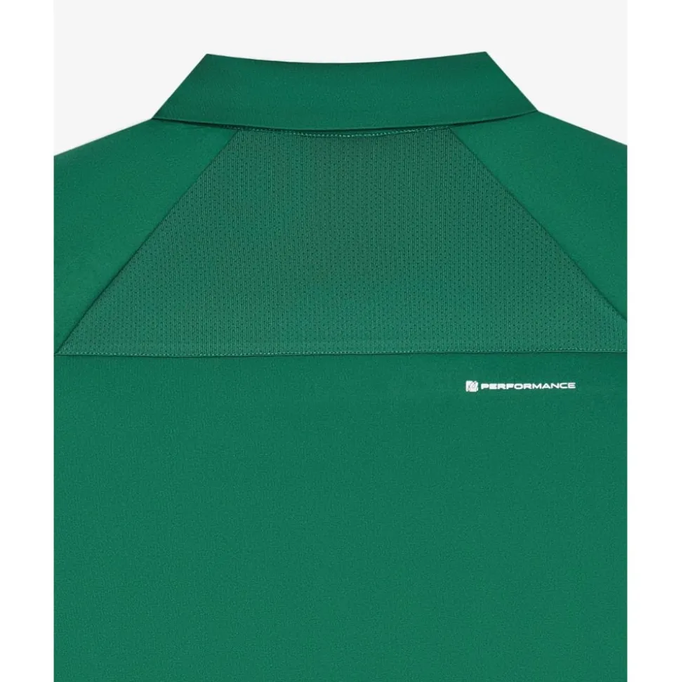Performance Zip Raglan Pique Herre Grønn