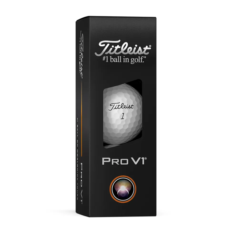 Pro V1 Golfball Golfshopen.no Logo Hvit