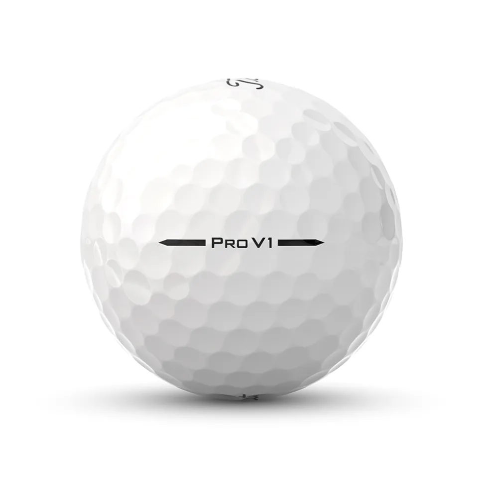 Pro V1 Golfball Golfshopen.no Logo Hvit