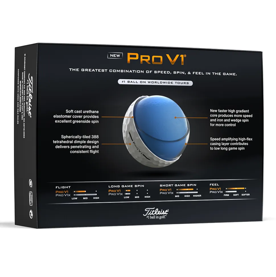 Pro V1 Golfball Hvit