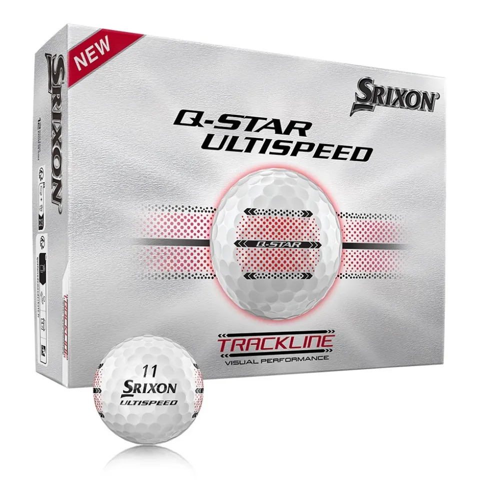Q-STAR UltiSpeed Trackline Golfball Hvit