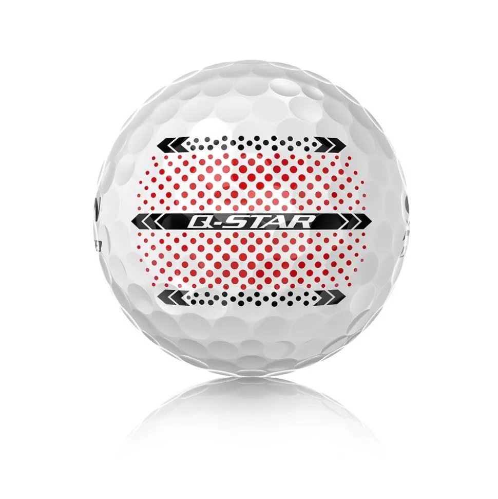 Q-STAR UltiSpeed Trackline Golfball Hvit