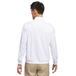 Quarter Zip Pullover Genser Herre Hvit