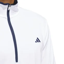Quarter Zip Pullover Genser Herre Hvit