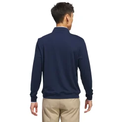Quarter Zip Pullover Genser Herre Navy
