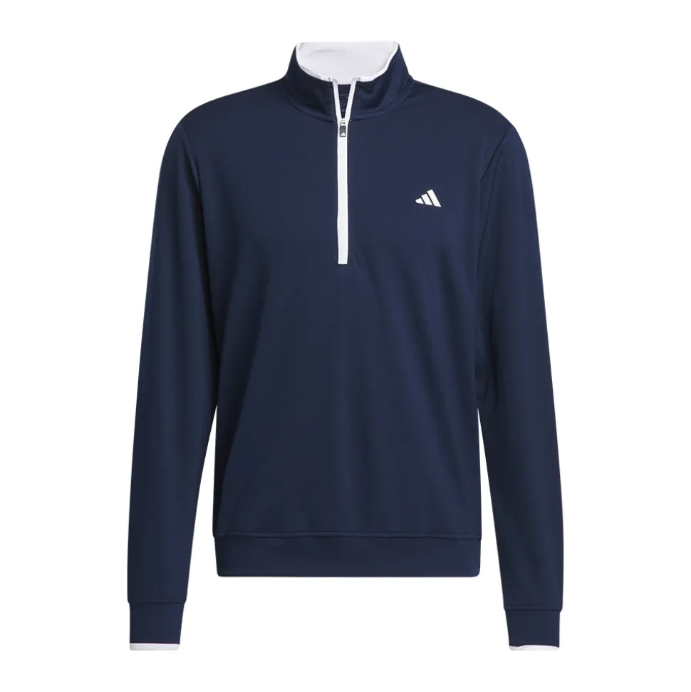 Quarter Zip Pullover Genser Herre Navy