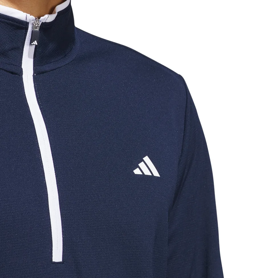 Quarter Zip Pullover Genser Herre Navy