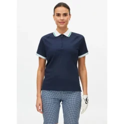 Rib Pique Dame Navy