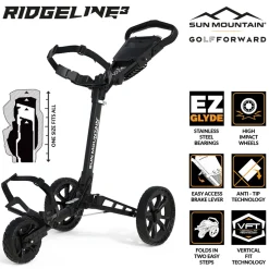 Ridgeline 3 Golftralle Svart