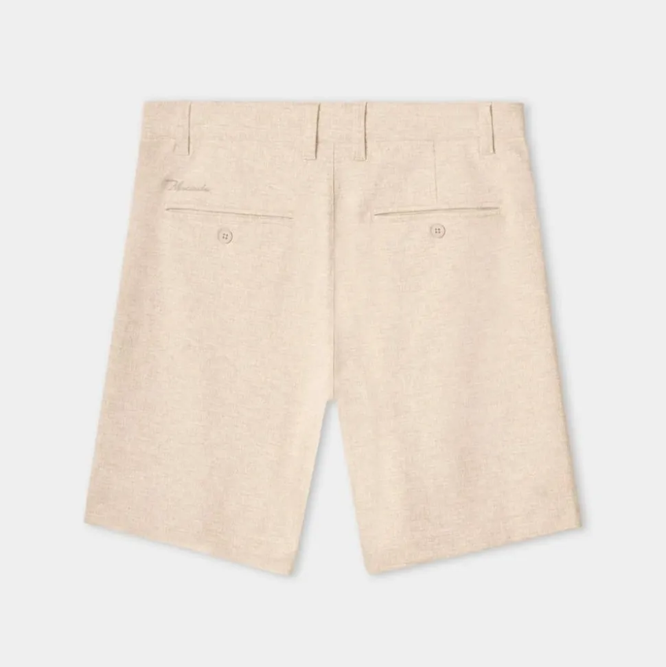 Ridgeweave Pleated Shorts Herre Sand
