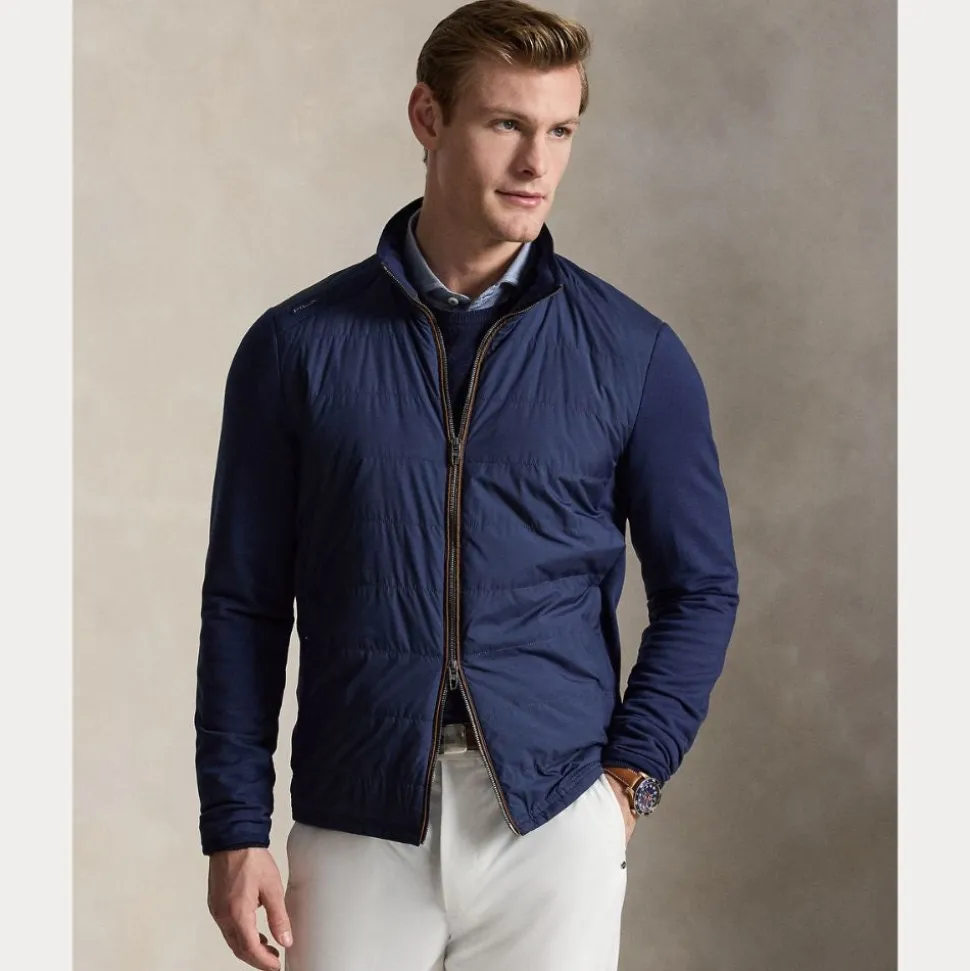 RLX Quilted Hybrid Mockneck Jakke Herre Navy