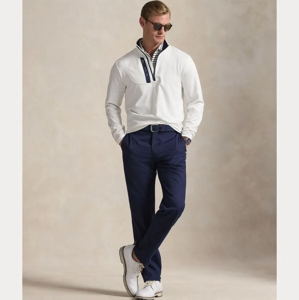 RLX Stretch Jersey Pullover Herre Hvit