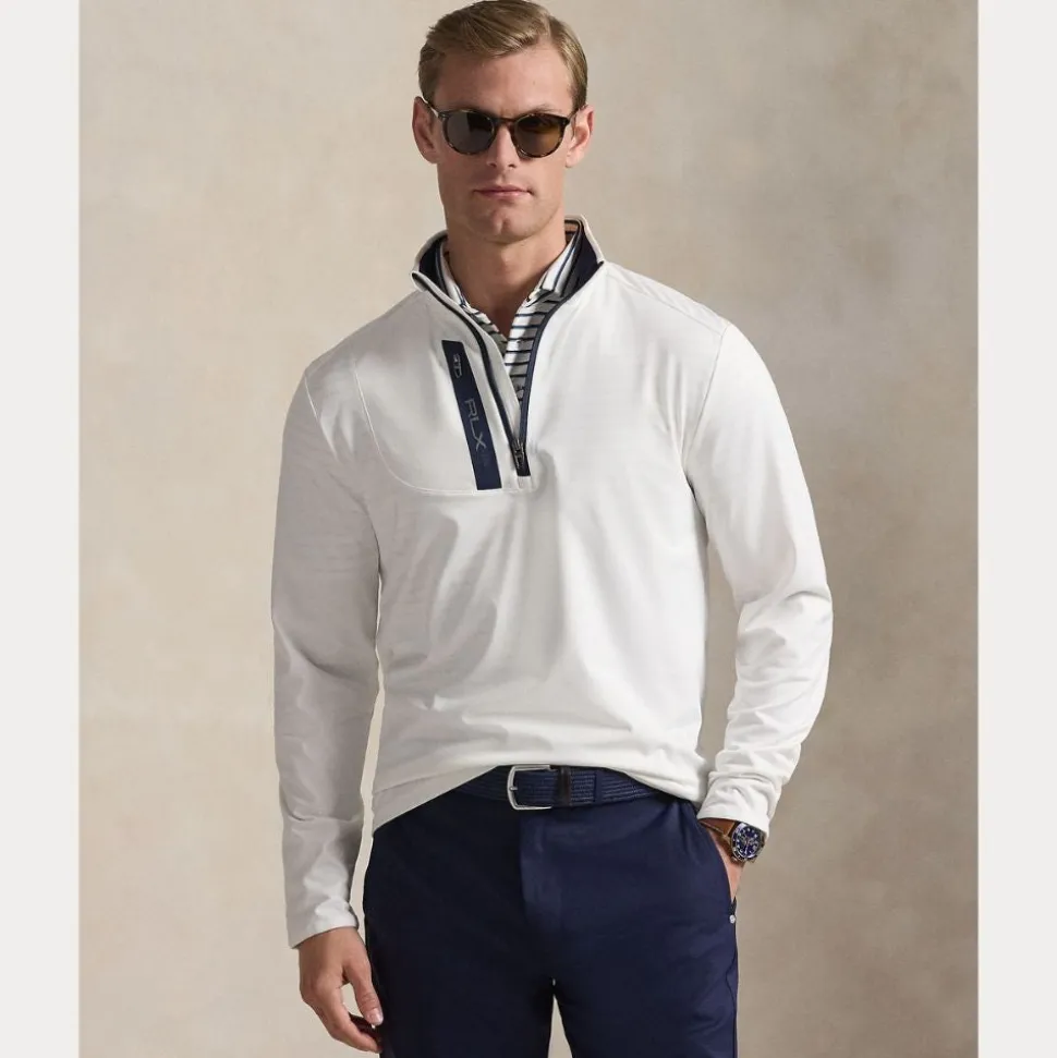RLX Stretch Jersey Pullover Herre Hvit