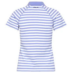 RLX Striped Cable Quarter Zip Pique Dame Blå/Hvit