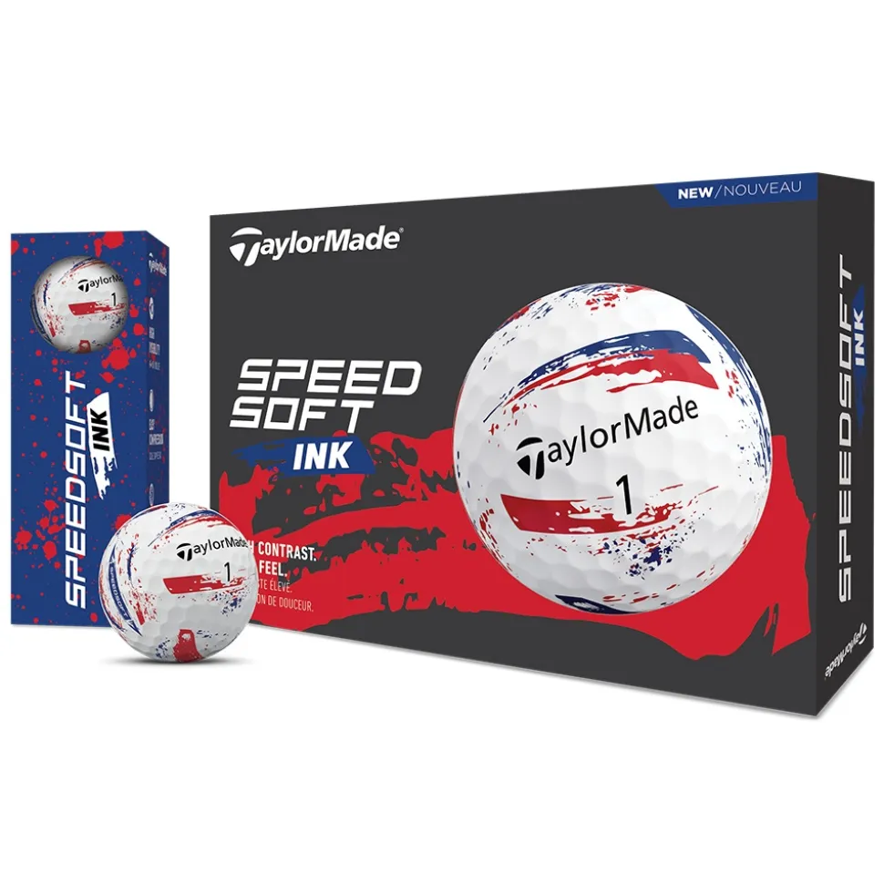 SpeedSoft INK Golfball Blå/Rød