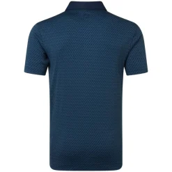 Star Geo Jacquard Pique Herre Navy
