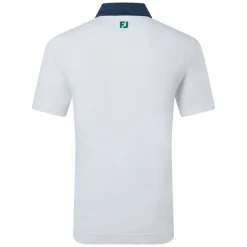 Star Geo Trim Pique Herre Hvit/Navy