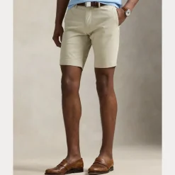 Stretch Slim Fit Chino Shorts Herre Beige