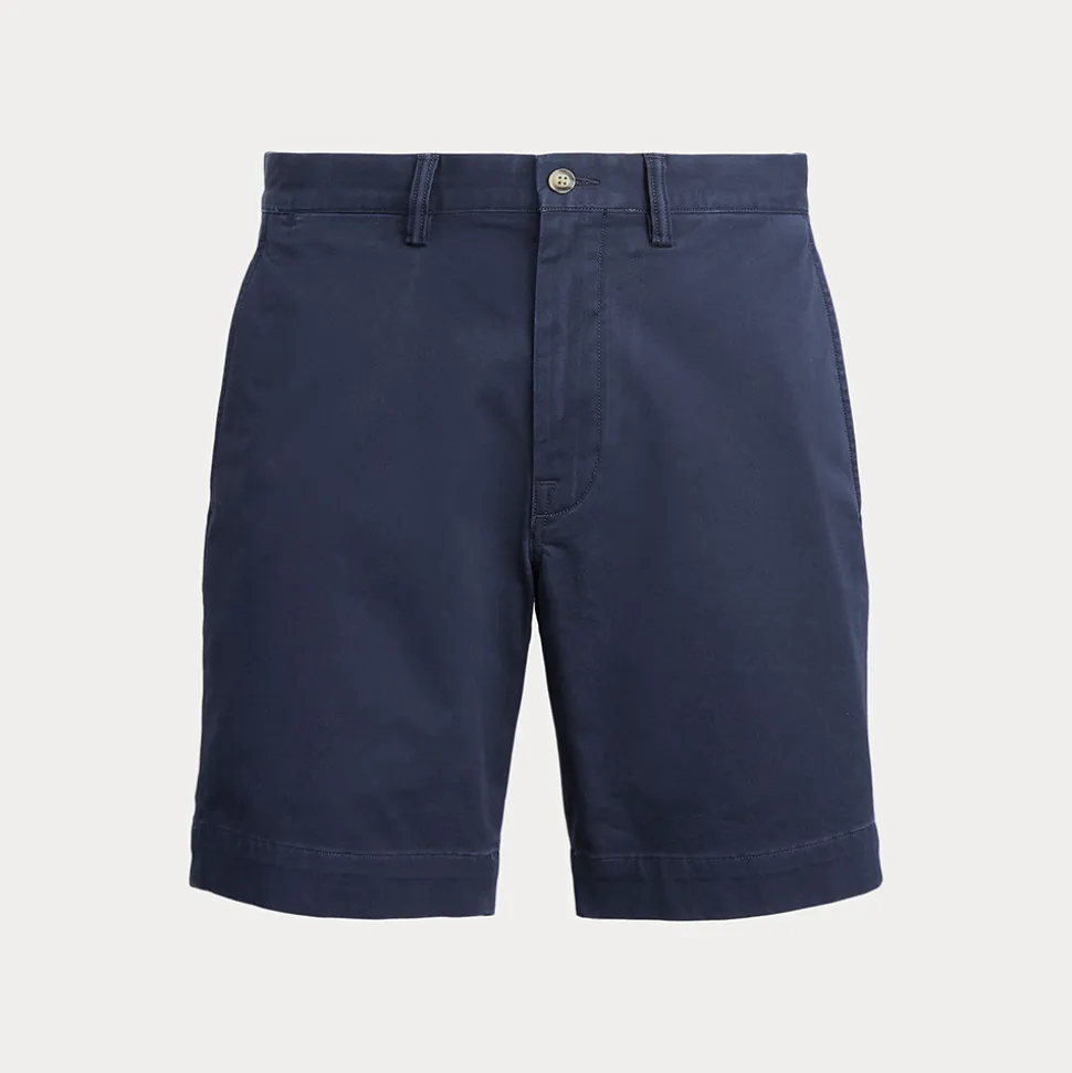 Stretch Straight Fit Chino Shorts Herre Navy