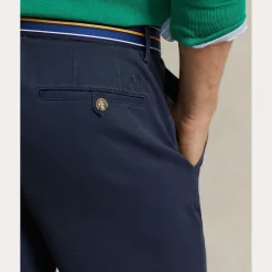 Stretch Straight Fit Chino Shorts Herre Navy