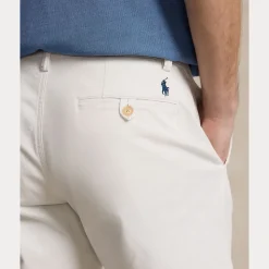 Stretch Straight Fit Chino Shorts Herre Hvit