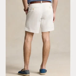 Stretch Straight Fit Chino Shorts Herre Hvit