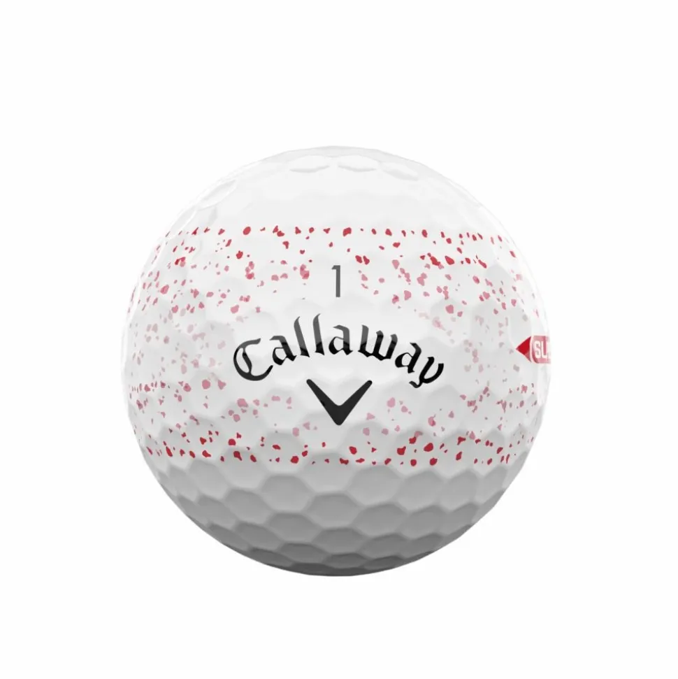 Supersoft Splatter 360 Golfball Rød