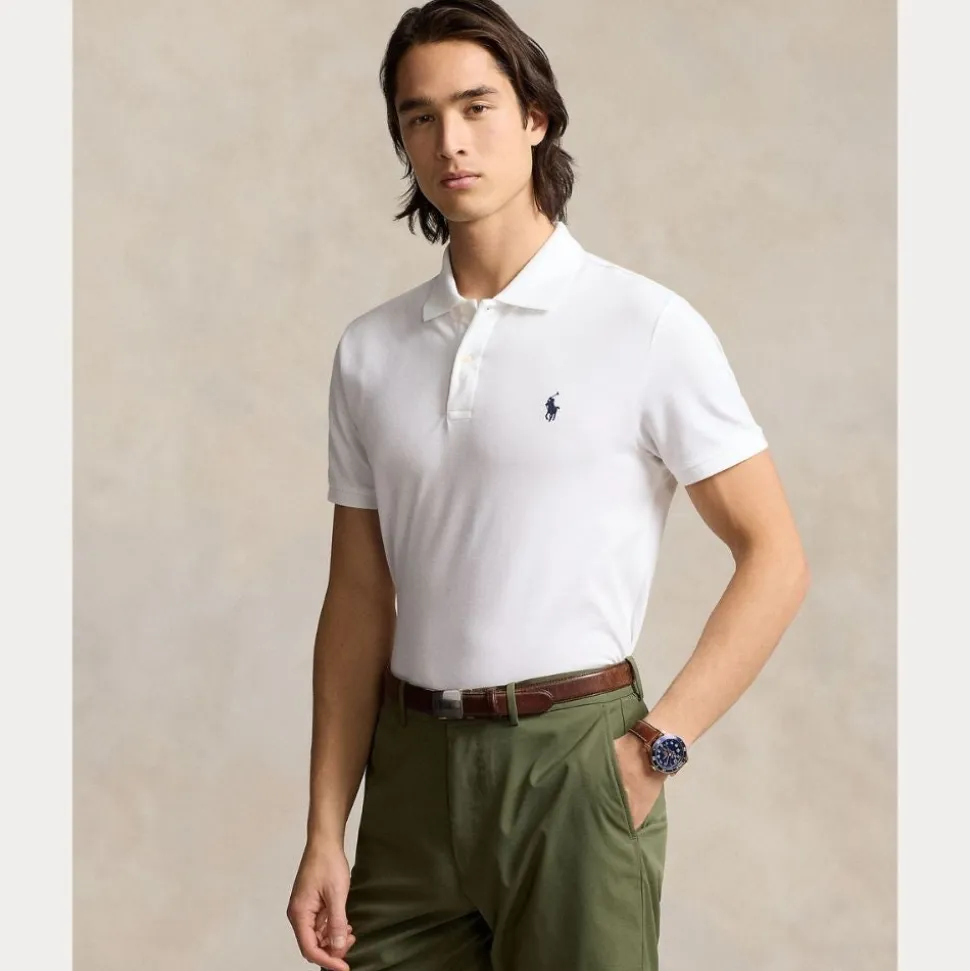 Tailored Fit Pique Herre Hvit