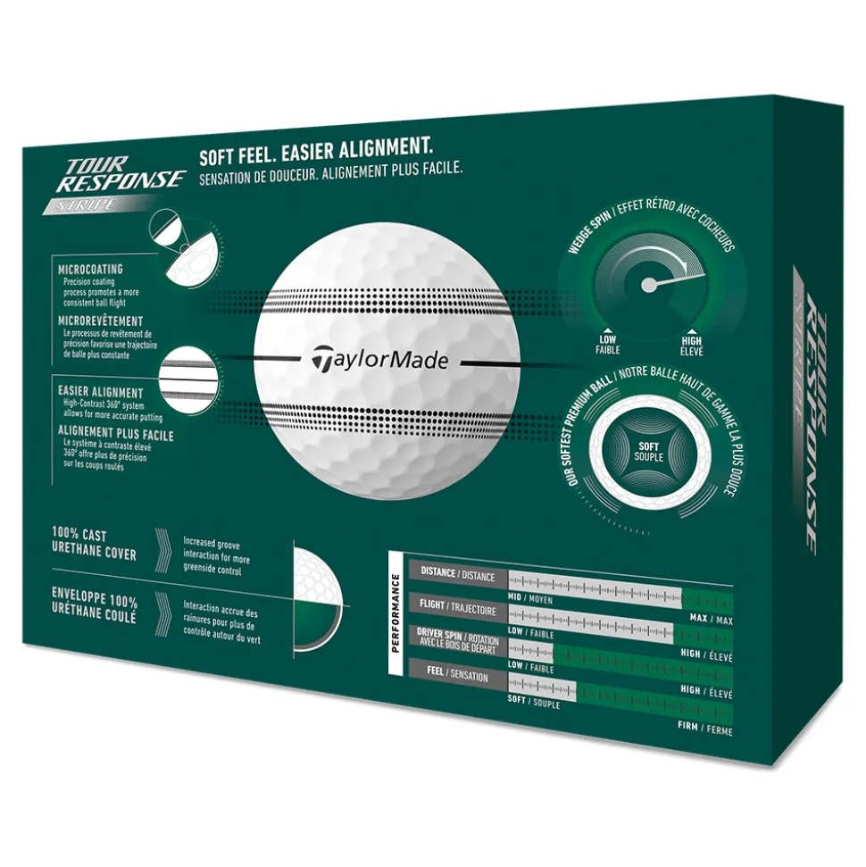 Tour Response Stripe Golfball Hvit