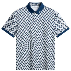 Tour Tech Print Pique Herre Ladder Estate White