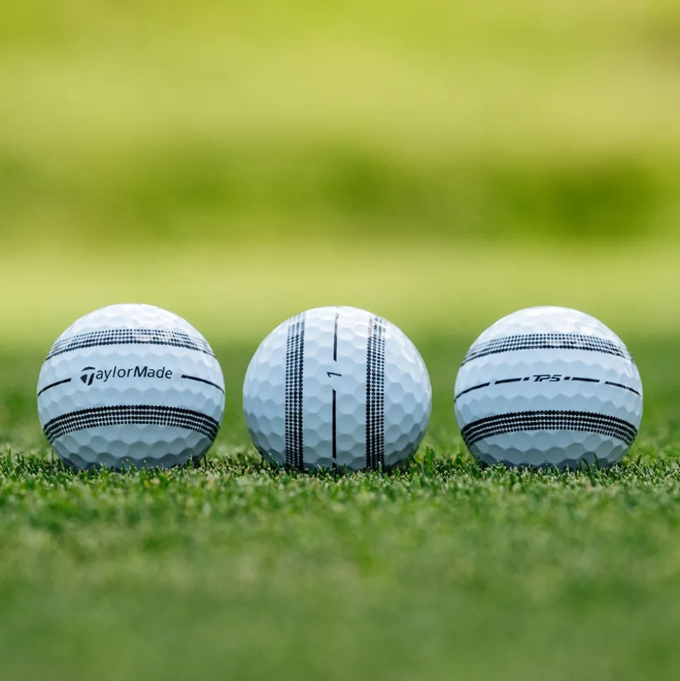 TP5 2024 Stripe Golfball Hvit