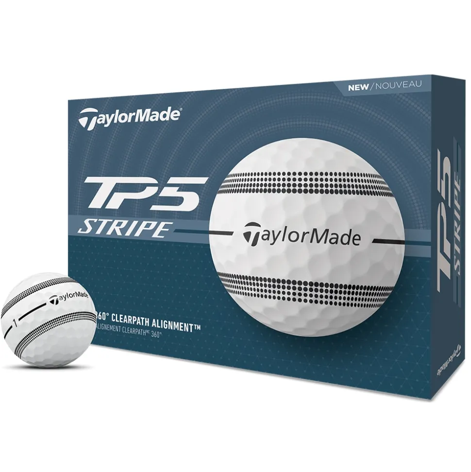 TP5 2024 Stripe Golfball Hvit