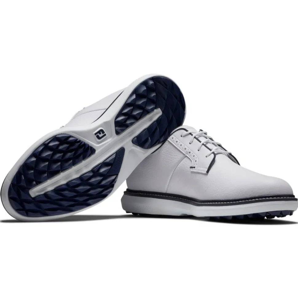 Traditions Blucher Golfsko Herre Hvit