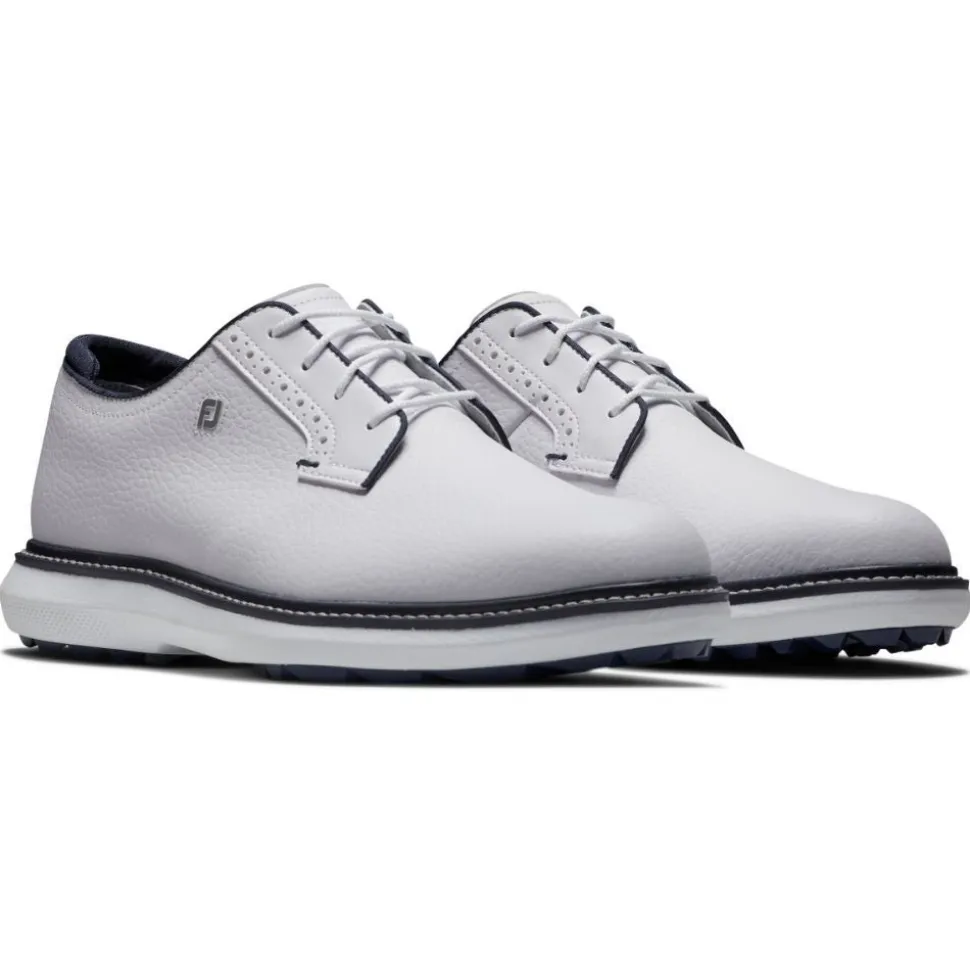 Traditions Blucher Golfsko Herre Hvit