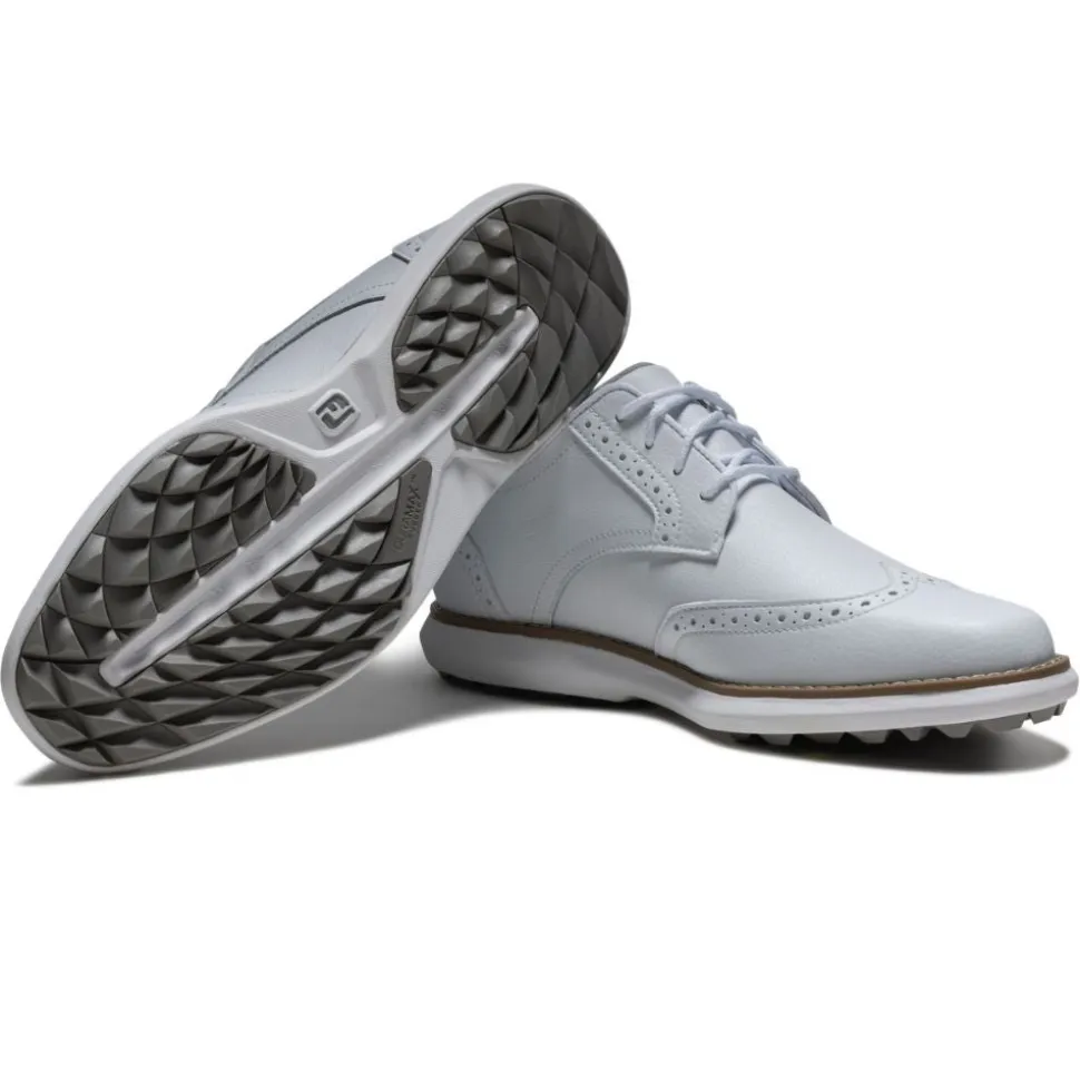 Traditions Spikeless Golfsko Dame Hvit Wide