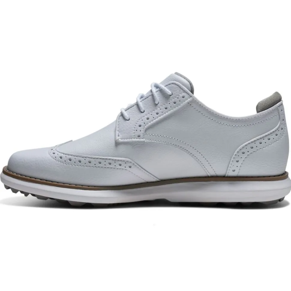 Traditions Spikeless Golfsko Dame Hvit Wide