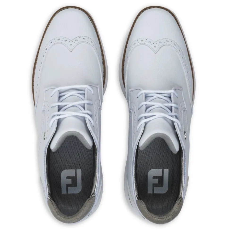 Traditions Spikeless Golfsko Dame Hvit Wide