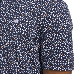 Ultimate 365+ Soft Print Pique Herre Navy