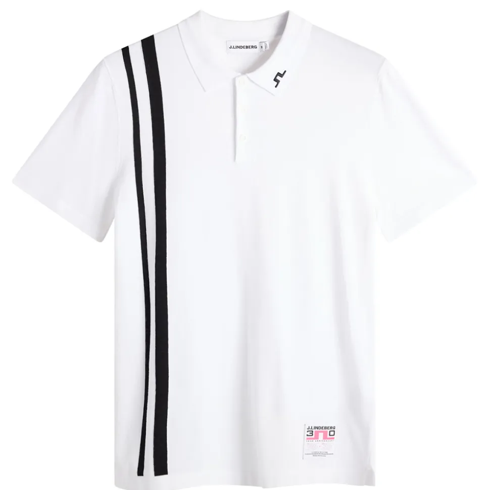 30Y Wallis Knit Pique Herre Hvit
